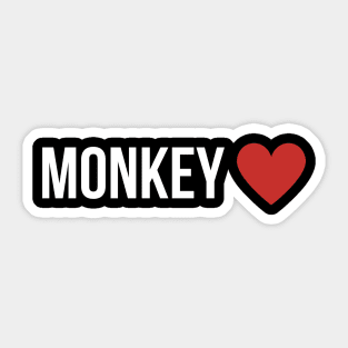 Monkey Lover (TikTok Inspired T-Shirt) Sticker